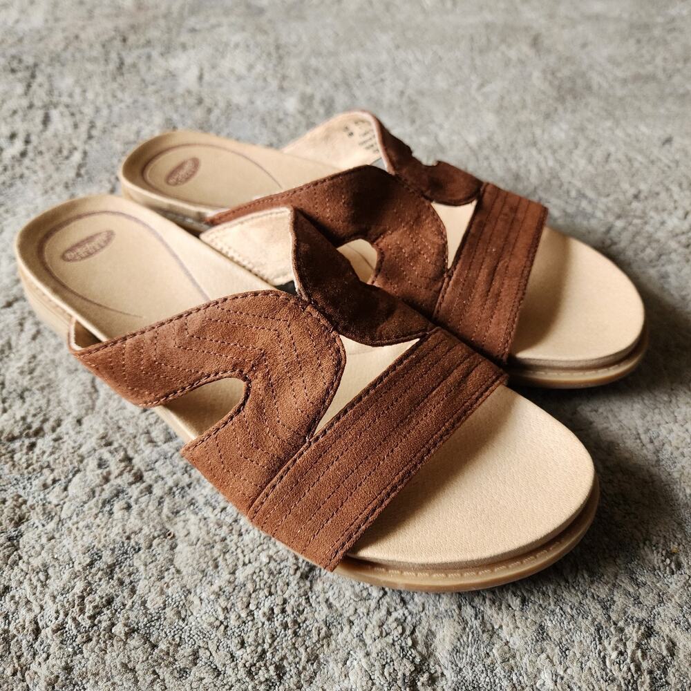 Dr Scholl's Women's Size 8 Sandals Kourtney Brown Slide Slip On